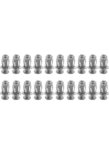 20 Adet Jack Somun Araba Metal Vida Taç Somunları Vidalı Içi Boş Duvar Demir Cilt Için (Yurt Dışından) fiyatları