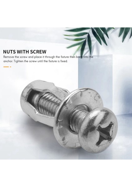 20 Adet Jack Somun Araba Metal Vida Taç Somunları Vidalı Içi Boş Duvar Demir Cilt Için (Yurt Dışından) modelleri