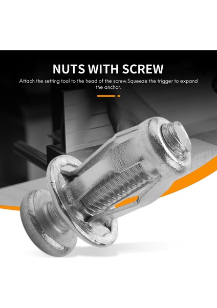 20 Adet Jack Somun Araba Metal Vida Taç Somunları Vidalı Içi Boş Duvar Demir Cilt Için (Yurt Dışından) fırsatları