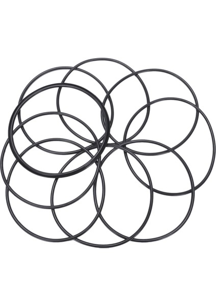 Flyeer 10 Adet Metrik O Halkalar Siyah Nitril Kauçuk 100 mm Od 3 mm Kalınlık (Yurt Dışından) modelleri