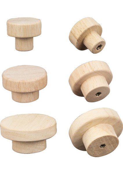 Adet/takım Yuvarlak Ahşap Çekme Dolap Kulpu Çekmece Dolap Kolları Mobilya Tamir Yedek Donanım (Yurt Dışından) fırsatları