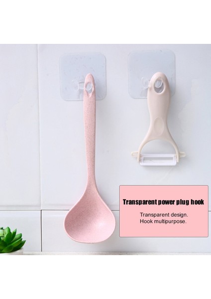 Ma Taşınabilir Şeffaf Güç Fişi Kanca Yapışkanlı Depolama Kanca Tel Fiş Braketi (Yurt Dışından) fırsatları