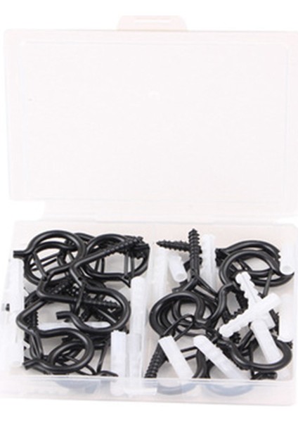 40 Adet Q Askılar, Işıklar Askı Kancası, Bitki Sepetleri Için Rüzgar Geçirmez Vidalı Kancalar, Kuş Besleyici, Noel Partisi Işıkları (Yurt Dışından)