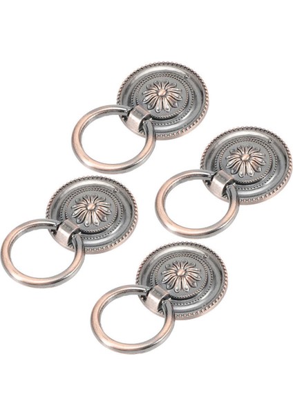 Chenba Tan 4 Adet Kapı Halkası Tokmağı Antik Çinko Alaşım Çekmece Dolap Dolap Kolları Donanım Montaj (Yurt Dışından) modelleri