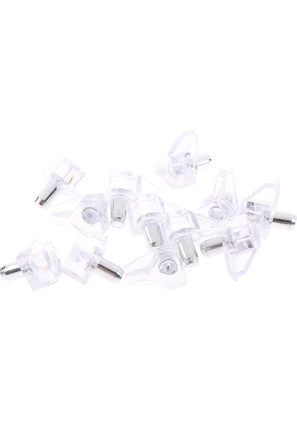 12 Adet Temizle Raf Peg Desteği Fiş Saplama Çelik Pim Dolap Dolap 5mm Delik Güneş Işığı Süper Mağaza (Yurt Dışından)