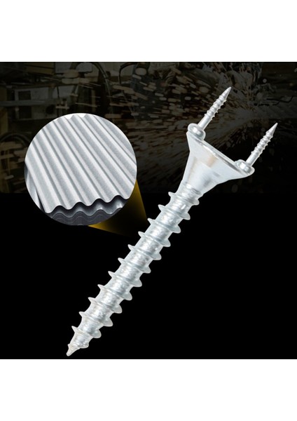 50 Adet Dikişsiz Çivi Çift Başlı Vida Masif Ahşap Süpürgelik Vidaları (Yurt Dışından)