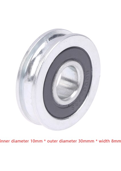 10*30*8mm U-Oluklu Rulman Kasnağı Yivli Standart Olmayan Içbükey Tekerlek Kılavuz Tekerlek 5mm Çaplı Tel Papa/parça (Yurt Dışından)