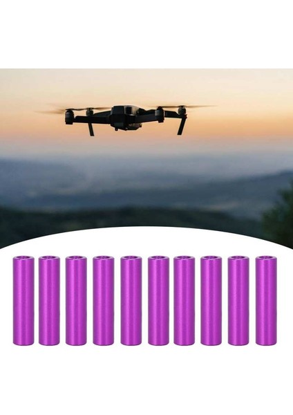 10 Adet M3X20 Yuvarlak Alüminyum Standoff Sütun Spacer Saplama Bağlantı Elemanı Çubukları Mor (Yurt Dışından)