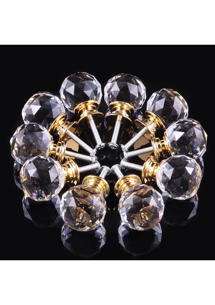 20L30L40MM Kristal Cam Mutfak Dolabı Dolap Çekmece Topuzu Dolap Kolu (Yurt Dışından) modelleri