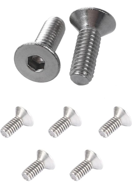 NANLIY-100 Adet Altıgen Havşa Düz Cıvata Vidalar M2X5MM ve 50 Adet Havşa Vidalar Altıgen Anahtar Cıvatalar M4 x 12MM (Yurt Dışından)