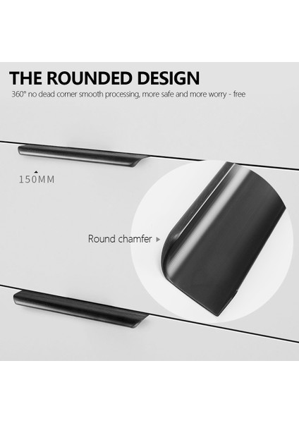 1 Adet Altın Siyah Gizli Dolap Çeker Alüminyum Alaşımlı Mutfak Dolabı Kolları Çekmece Kolları Mobilya Kolu Yatak Odası Donanım (Yurt Dışından) modelleri