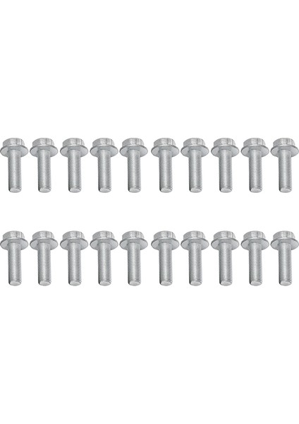 20 Adet M8 Metal Altıgen Flanş Vidaları Cıvata Bağlantı Elemanları Cıvata Yıkama Bağlantı Elemanları (M8X25) (Yurt Dışından) fiyatları