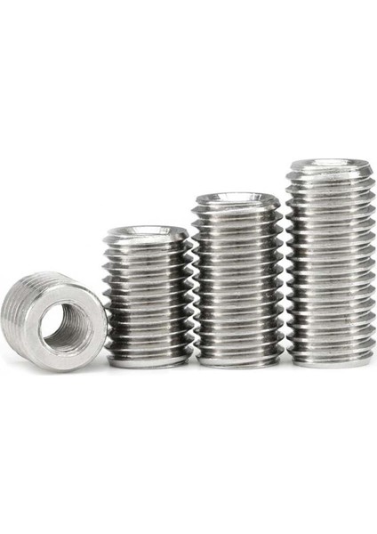 304 Paslanmaz Çelik Iç ve Dış Diş Somunu Vida Dönüşüm Vidası Kovanı Iç Diş Azaltma Kovanı M2M3M4M5M6-M12 (Yurt Dışından)