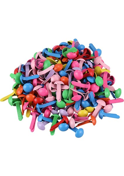 Flyeer 200 Mini Parisli Bağlantı Elemanları Seti Çok Renkli Kağıt Zanaat Damgalama Scrapbooking Dıy Aracı 4.5mm (Yurt Dışından) fırsatları