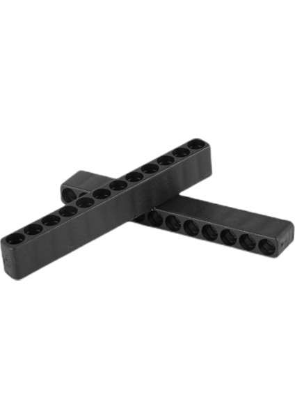 10 Adet 12 Delikli Tornavida Bit Tutucu Siyah Altı Açılı 6.35MM (Yurt Dışından)