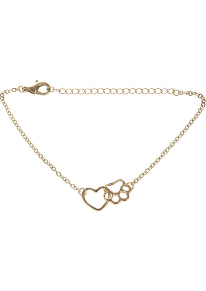 Pet Paw Ayak Izi Bilezikler Shellhards Sevimli Hayvan Paws Köpek Kalp Charm Bilezik Kadınlar Için Bilezikler (Yurt Dışından)