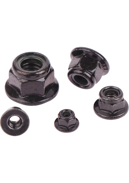 10 Adet M3 M4 M5 M6 M8 Karbon Çelik Altıgen Flanş Naylon Ekleme Kilit Somunu Kendinden Kilitleme Güneş Işığı Süper Mağaza (Yurt Dışından) modelleri