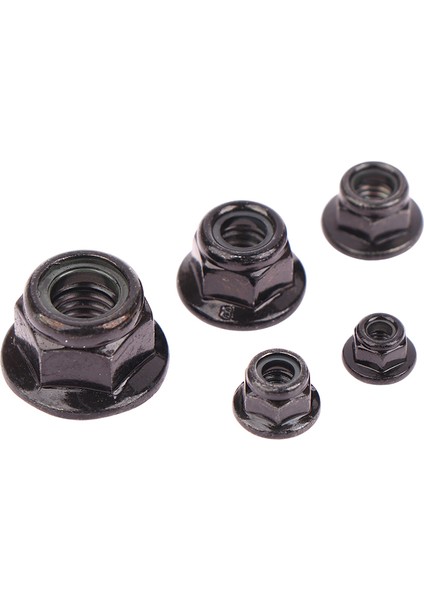 10 Adet M3 M4 M5 M6 M8 Karbon Çelik Altıgen Flanş Naylon Ekleme Kilit Somunu Kendinden Kilitleme Güneş Işığı Süper Mağaza (Yurt Dışından) fırsatları