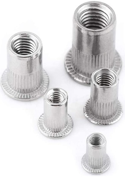 30 Adet Düz Başlı Kör Perçin Somunları Paslanmaz Çelik Metrik Diş (M4) (Yurt Dışından) fiyatları