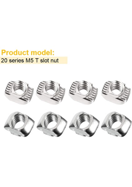 200 Adet 2020 Serisi T Somunları T-Yuvası Somunu Çekiç Kafalı Bağlantı Elemanı - Kaplama Caon Çelik Sürgülü T Somunları (Yurt Dışından) modelleri