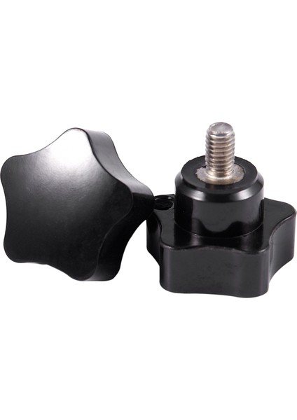 M6X10MM Erkek Konu Plastik Yıldız Başlı Kilitleme Vidası Kolu Siyah 2 Adet (Yurt Dışından) fiyatları