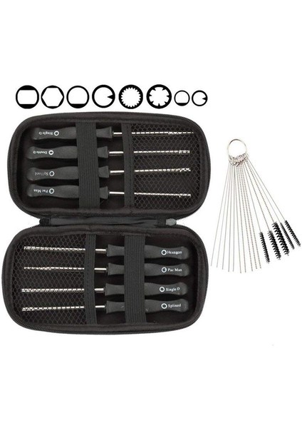 (8'li Paket) Karbüratör Ayar Aleti Tornavida + Karbüratör Temizleme Kiti + Ortak 2 Döngülü Küçük Motor Stıhl Poulan Husqvarna Için Taşıma Çantası (Yurt Dışından) modelleri