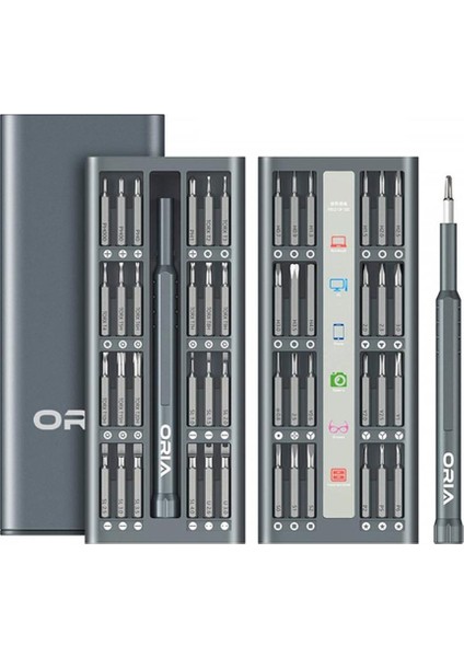 48 Adet Tornavida Seti 48'i 1 Arada Hassas Alüminyum Alaşımlı Taşınabilir Alet (Yurt Dışından)