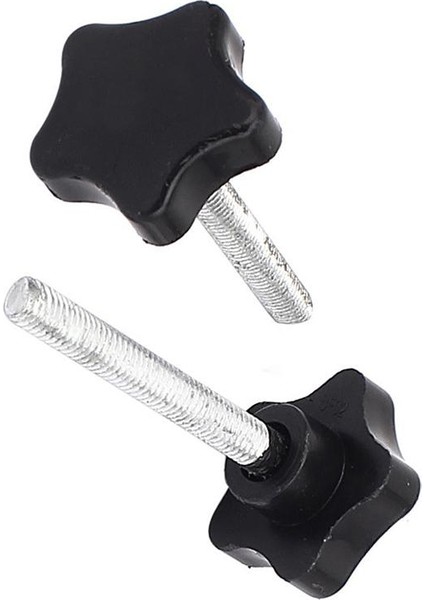 Adet M8 x 60MM Erkek Konu Plastik Vidalı Düğme Kelepçe Kafası Yıldız Siyah Saplı (Yurt Dışından) indirimleri