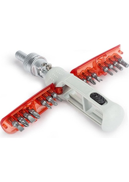 14'ü 1 Arada Hassas Cırcırlı Tornavida Combo Çok Fonksiyonlu (Kırmızı) (Yurt Dışından)