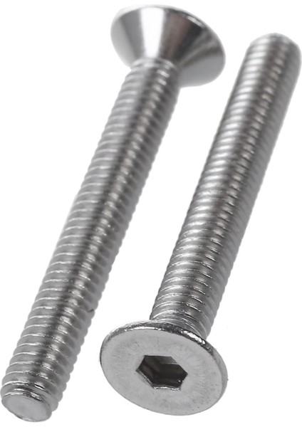 Paslanmaz Çelik Altıgen Anahtar Cıvataları-2 x Paket Paslanmaz Çelik Havşalı Vidalar Altıgen Anahtar Cıvataları-Gümüş (Yurt Dışından) fiyatları