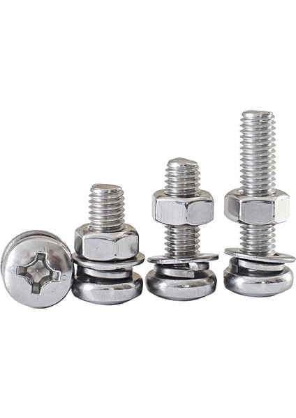 M2.5M3M4M5M6M8M10MM04 Paslanmaz Çelik Yuvarlak Başlı Vida Somunu Kombinasyon Seti Cıvata Çapraz Vida (Yurt Dışından) fiyatları