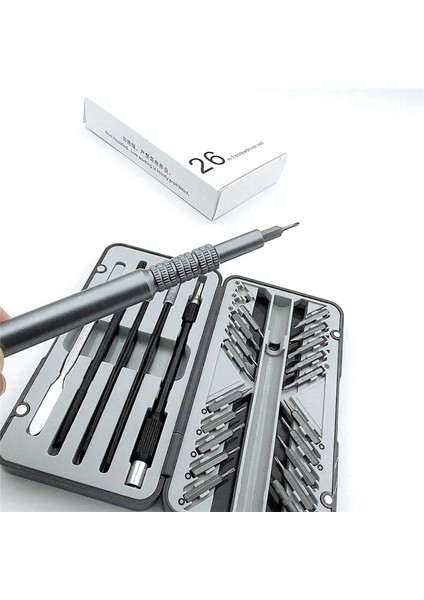 26-In-1 Çok Fonksiyonlu Tornavida Seti Ev Çok Fonksiyonlu Aletler Cep Telefonu Tornavida Yedek Yedek Parça (Yurt Dışından) modelleri