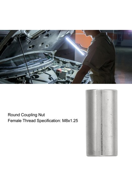 Bakım Yuvarlak Bağlantı Somunu Paslanmaz Çelik M8X1.25 25MM Uzunluk Aşınmaya Dirençli Çubuk Bağlantı Somunu (Yurt Dışından) fiyatları