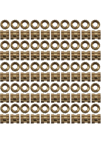 M2 x 3mm Pirinç Silindir Tırtıllı Dişli Yuvarlak Eklemeli Gömülü Somunlar 200 Adet (Yurt Dışından) modelleri