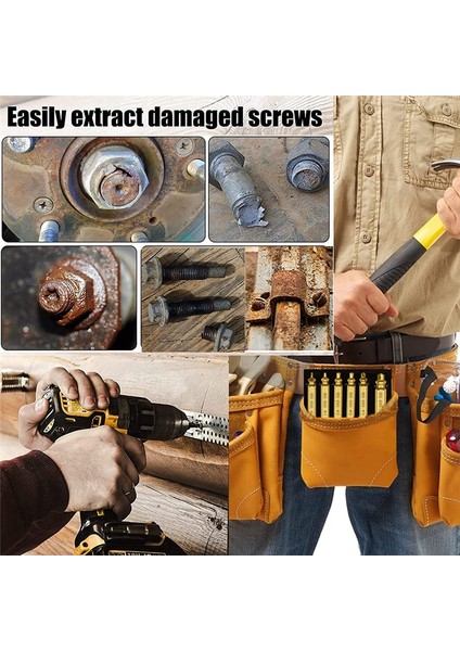 6pcs Hasarlı Vida Çıkarma Kiti, Kolayca ve Hızlıca Sökmek Için Yaygın Kırık Alet Boyutları (Yurt Dışından) indirimleri