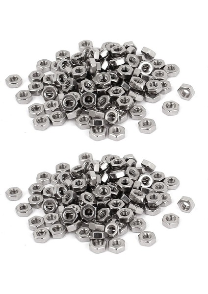 Cıvata Için Ncanruı Metrik M3 Altıgen Somun 304 Paslanmaz Çelik Bağlantı Elemanı DIN934 200 Adet (Yurt Dışından) fiyatları