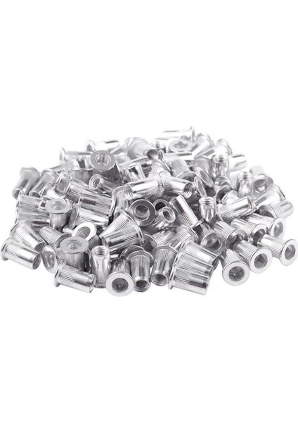 M5 Alüminyum Dişli Rivnuts Düz Başlı Perçin Somunları Nutserts 100 Adet (Yurt Dışından)