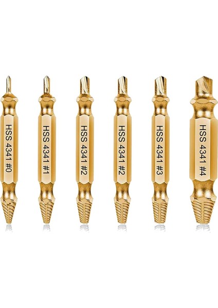 Kırık Aletin Yaygın Boyutlarını Kolayca ve Hızlı Bir Şekilde Sökmek Için 6pcs Soyulmuş Vida Çıkarıcı Seti (Yurt Dışından) fiyatları