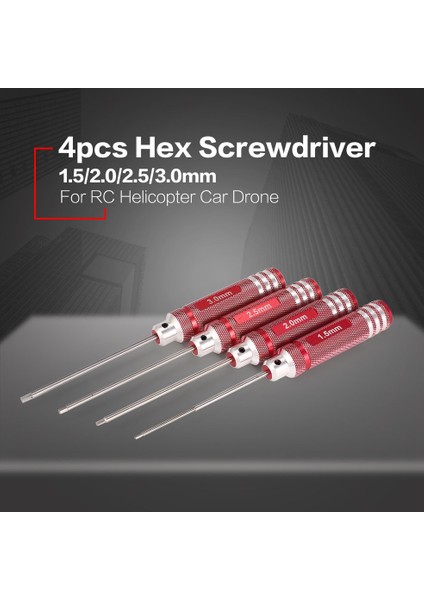 Adet Hex Tornavida Seti 1.5 2.0 2.5 3.0mm Helikopter Araba Modeli Rc Için Araçlar (Yurt Dışından) modelleri