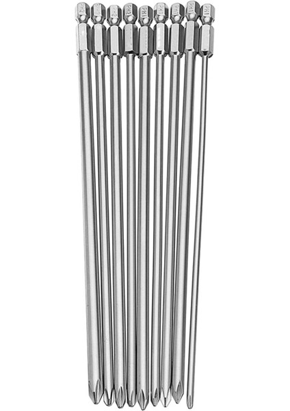 9 Adet 1/4 Inç 200MM Ph1 Ph2 Phillips Manyetik Uzun Altıgen Çapraz Başlı Tornavida Uçları S2 Elektrikli Matkap Elektrikli Tornavida Araçları (Yurt Dışından)