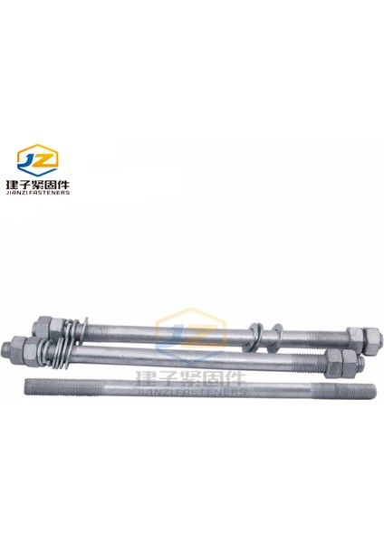 4.8 Sınıf 8.8 Sınıf Sıcak Daldırma Galvanizli Saplama Cıvata Somunu Seti Iki Uçlu Vida Çubuğu Sıcak Daldırma Galvanizli Başsız Saplama (Yurt Dışından) modelleri