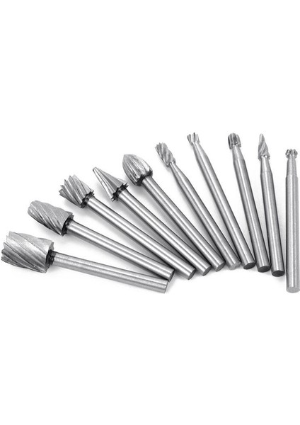 10 Adet Hss Tungsten Karbür Döner Kesme Çapak Seti Öğütücü Ucu 1/8 Inç (3mm) Shank Ağaç Işleme Oyma Aletleri (Yurt Dışından) modelleri