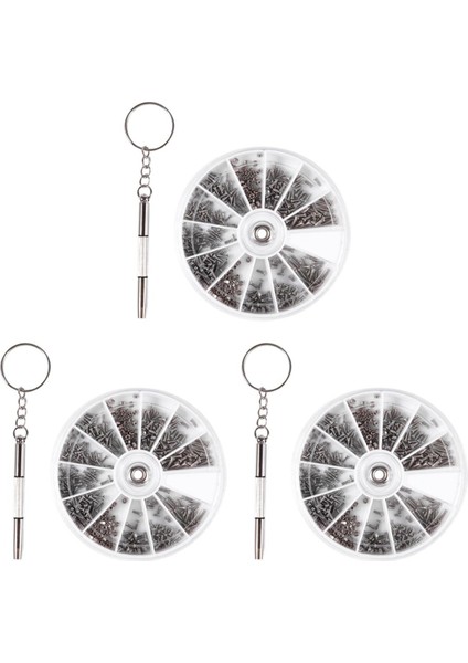 1800 Adet Küçük Paslanmaz Çelik Vidalar 12 Çeşit Elektronik Somun Çeşitleri + 3 Adet Tornavida (Yurt Dışından)