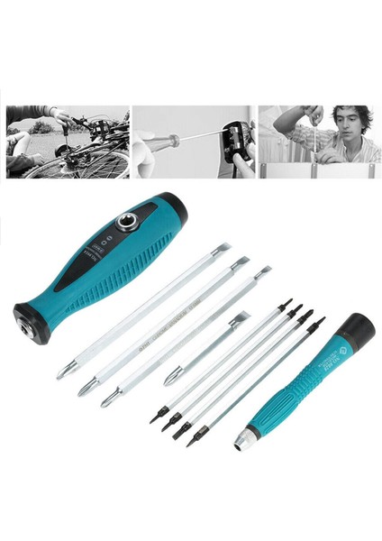 Oryantal Penggong Tornavida Setleri 10 Adet Cr-V Manyetik Oluklu Phillips Yıldız Ev Aletleri Tamir Çok Fonksiyonlu El Aleti Seti (Yurt Dışından)