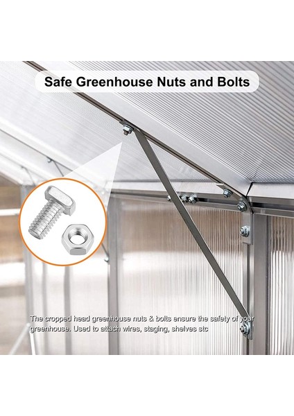 200 Adet Sera Tamir Takımı, Cam W Tel Klip, Z Örtüşme Klipsi, Alüminyum Sera Için Alüminyum Somun ve Cıvata Dahil (Yurt Dışından) fırsatları