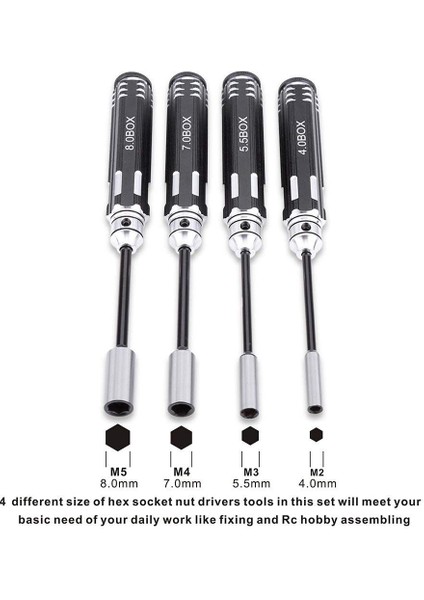 Altıgen Sürücü Kolu-4 Adet x Altıgen Soket Tornavidalar Anahtar-Siyah (Yurt Dışından) fiyatları