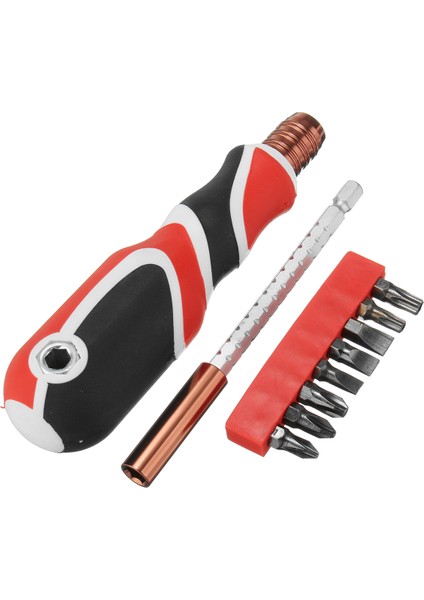 Araçlar Malzemeleri Penggong 8127D 9 In1 Çok Fonksiyonlu Teleskopik Soket Tornavida Uçları Seti Manyetik Tamir Araçları (Yurt Dışından)