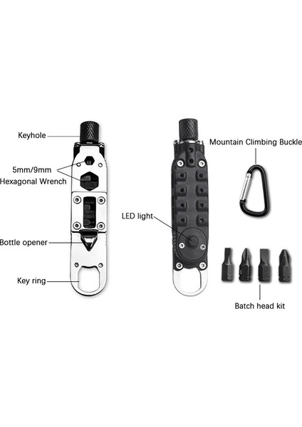 Mini Çok Fonksiyonlu Anahtarlık Edc Tornavida Araçları Wilderness Survival El Aletleri Creek (Yurt Dışından) fiyatları