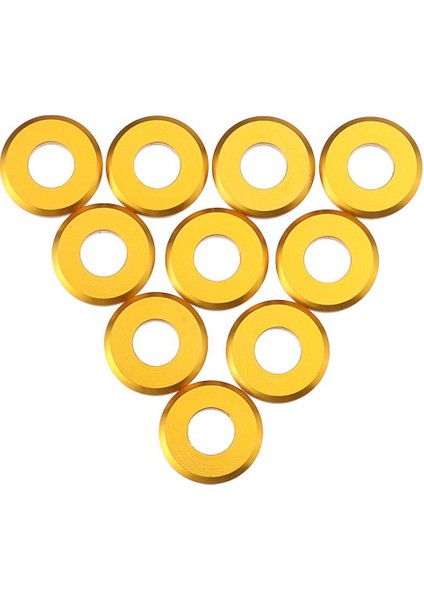 Geleneksel Suleve M5AW1 10 Adet M5 Alüminyum Alaşımlı Düz Çamurluk Vida Yıkayıcı Ara Parça Contası Çok Renkli (Yurt Dışından)