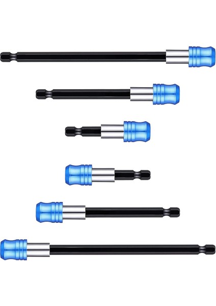 Parçalı Manyetik Tornavida Bit Tabanı 1/4 Inç Hex Shank Matkap Uzatma Hızlı Bırakma Seti (Yurt Dışından)